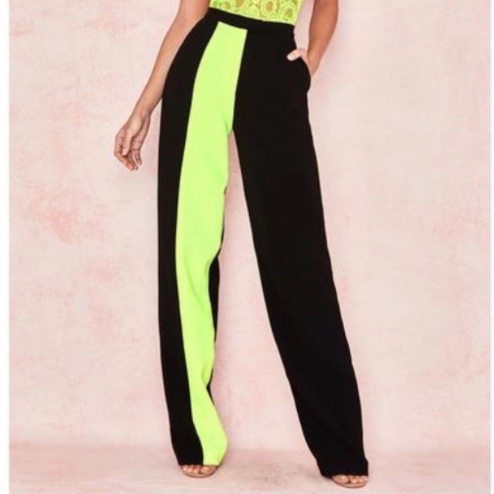 Worn once black house of CB pants hemmed for height 4 11' with 5in heels xs